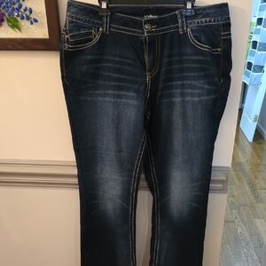 Lane Bryant Deep Blue Straight Leg Jeans
